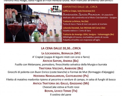 Le Premiate Trattorie Italiane presentano i nuovi ingressi