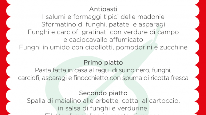 Menu del 25 Aprile