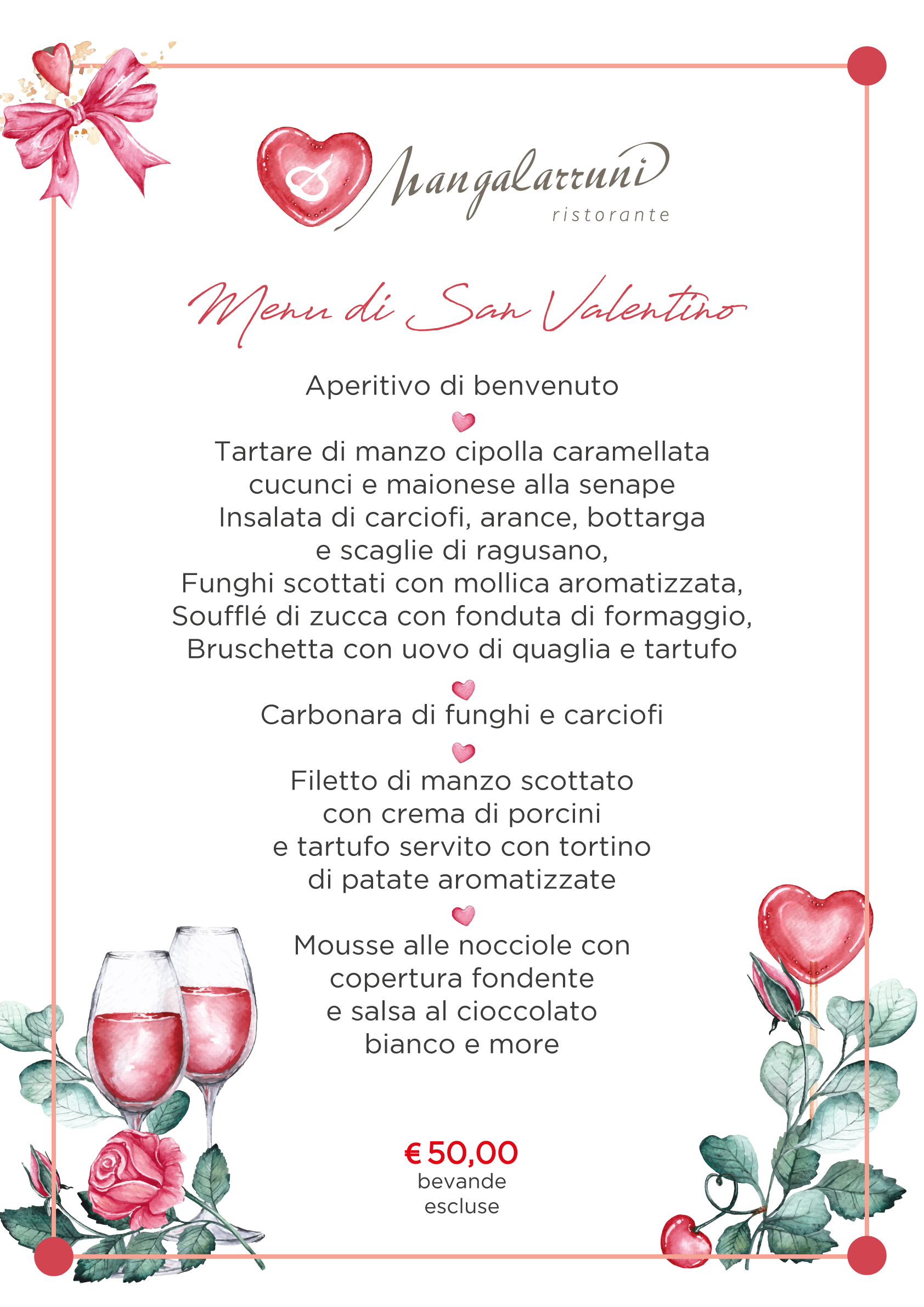 Menu di San Valentino